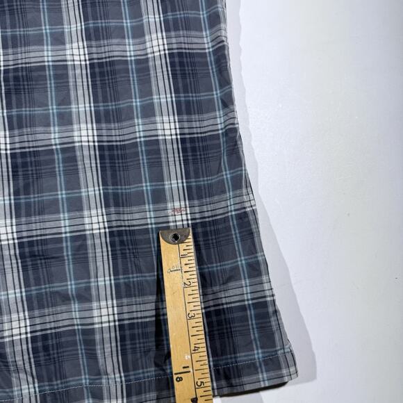 Kuhl Eluxur Short Sleeve Button Down Polyester Shirt Blue Men’s Size Large - Picture 8 of 9